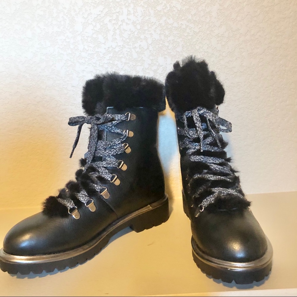 Beautiful Black Faux Fur Boots